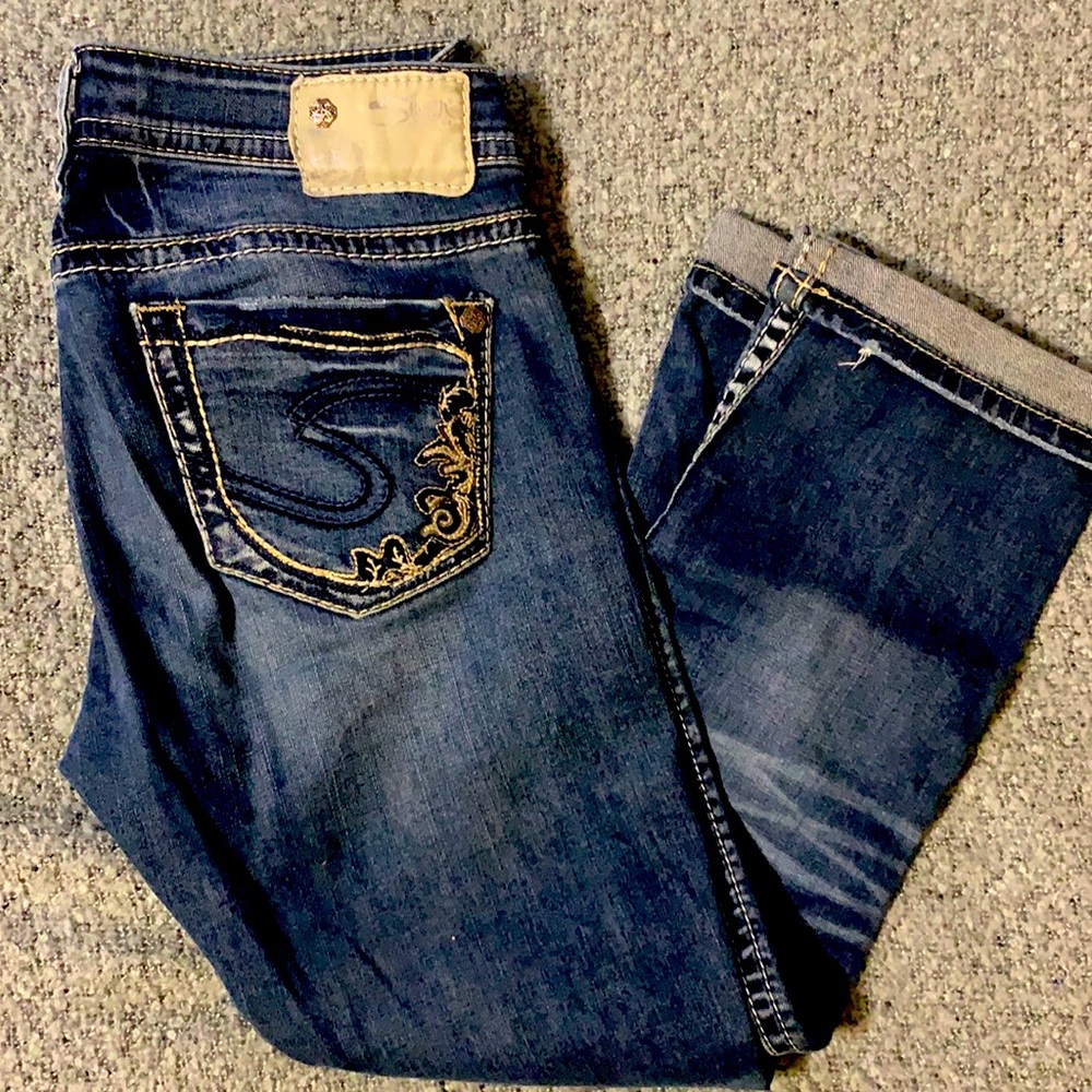 Silver capris
